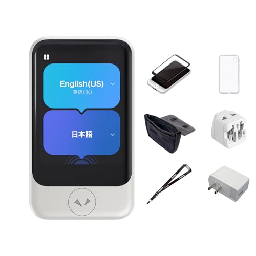 �y�����X�g�A����zAI�|��@ POCKETALK(�|�P�g�[�N)S2 �O���[�o���ʐM2�N�t90����ȏ�Ή����ʃZ�b�g �z���C�g ��ʕی�V�[��+�P�[�X+�l�b�N�X�g���b�v+�|�[�`+�C�O�p�ϊ��v���O+AC�A�_�v�^�[ PTS2-W