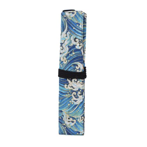 Image of 20 Slots Artist Paint Brush Roll Up Bag Holder, Artist Canvas Roll Pouch Bag Craft Paint Brushes Case Organizer Without Brushes (No Brush)