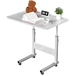 Rcynview – Schreibtisch Höhenverstellbarer 80x40cm Tisch Computertisch 