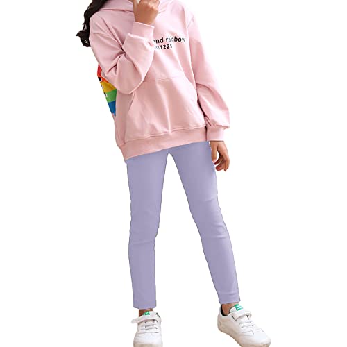 Girls Legging Pants Basic Super Stretchy Skinny Fit Full Length Tights