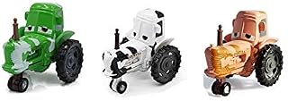 Aliame 3pcs cars movie toys three tractors green/white/brown tractors diecast toy cars 1:55 loose kids toys
