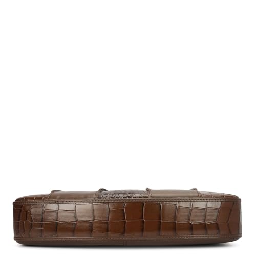 Image of Da Milano Leather Shoulder Bag for Women (01908OL)