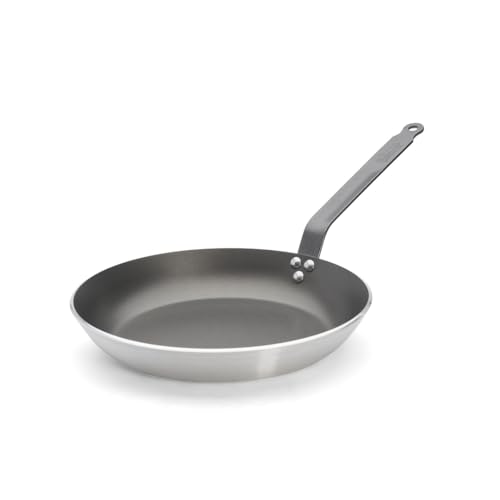 De Buyer - Poêle ronde antiadhésive CHOC en aluminium - Diamètre 32 cm -, Gris