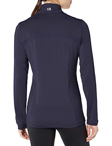 Camisa Cutter & Buck Williams para mujer con protección solar UPF 50 y cremallera corta 2