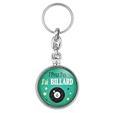 ⚙️ Porte-clés métal forme montre antique – Logo rond diamètre 33mm sur les deux faces en impression quadri avec protection par dôme PVC. Dimension 3.6cm x 9.7cm.
