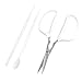 Aexit Stainless Steel Tools Lobster Scissors Shears Plastic Crab Shears & Scissors Spoon Set