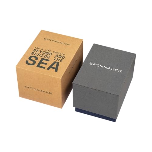 Image of Spinnaker Fleuss Men's Automatic Dive Watch - Miyota 8215 Movement, 43mm Stainless Steel Case, 150m Water Resistant, Leather Strap, SP-5055