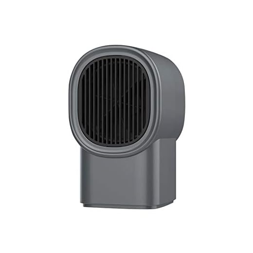 OWSOO Mini Calentador Eléctrico, 110V/220V 50HZ, Calentamiento Rápido, Calefacción Segura, Calefactor Portátil para Escritorio, Mesita - Gris