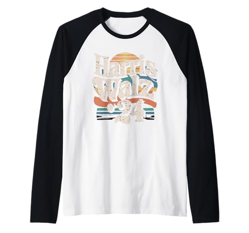 Retro Madam Kamala Harris President Raglan Baseball Tee