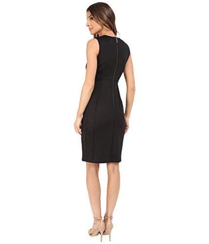 Image of Calvin Klein Womens Sleeveless Midi Dress with High Low Ruffle SkirtDress