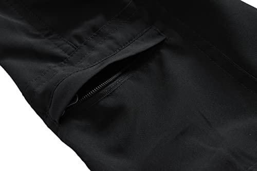 Dafengea Kids Hiking Cargo Pants Casual Outdoor Quick Dry Hiking Mountaineering Convertible Trousers，Black-9T thumb #3