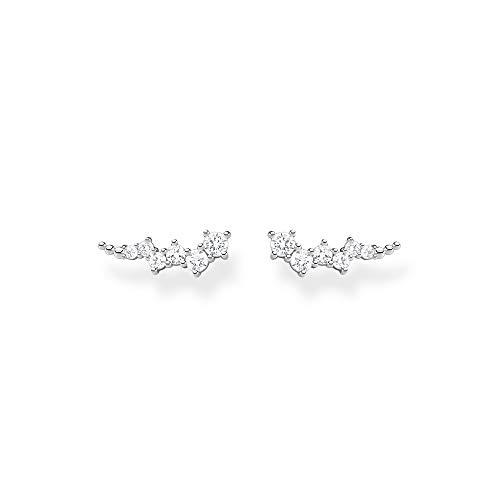 Thomas Sabo Ohrringe Ear climber weiße Steine silber 925 Sterling Silber...