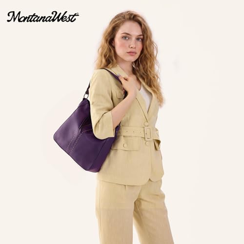 Image of Montana West Hobo Bags for Women Top Handle Satchel Shoulder Purse Bucket Handbag