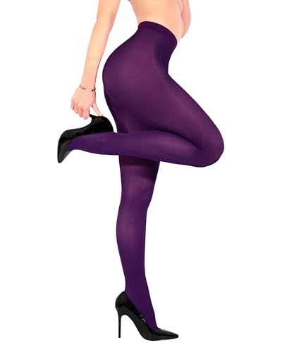 Image of sofsy 10-Year Hosiery Craftsmanship - Italian 40 Den Run Resistant Opaque Tights for Women | High-Waist, Reinforced Toe