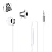 Produktbild In-Ear Kopfhörer, FLYHANA 3,5mm Stereo Ohrhörer, Hände frei Audio Headset, Geräuschisolierung Kabel-Headset mit Fernbedienung und Mikrofon kompatibel mit Phone Huawei Mi Sony Nokia Android (Weiß)