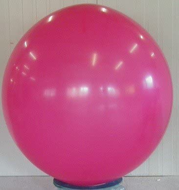 Riesenluftballon - Ø80cm /32inch, Umfang 225cm unbedruckt von Ballonpoint, Ballonfarbe MAGENTA, XXL Riesenluftballon / Jumboballoon Typ R225 -111-00 , Preis inkl. Spezialballonverschluss (Klammer ZRBV8). Hergestellt in der EU