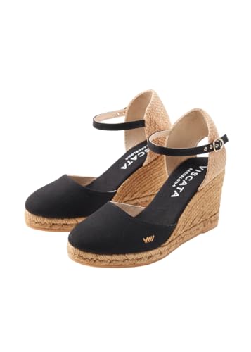 Image of VISCATA Satuna Women's Sandals Espadrille Canvas Buckle Wedges