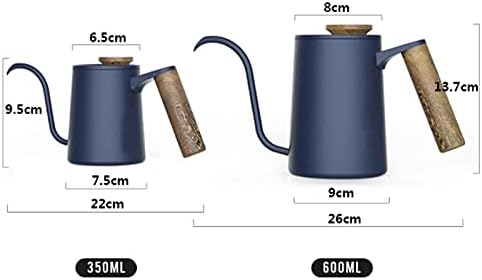 Stainless Steel Hand Punch Pot Coffee Pots with Lid Drip Gooseneck Spout Long Mouth Kettle Tea
