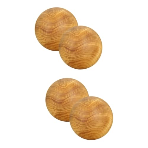 FOMIYES 4 Pcs Massage Ball Hand Hand Exercise Wooden Handball Hand Exercise Balls Wood Handballs Hand Massage Tools Fitness Massaging Balls Wood Ball Hand Balls