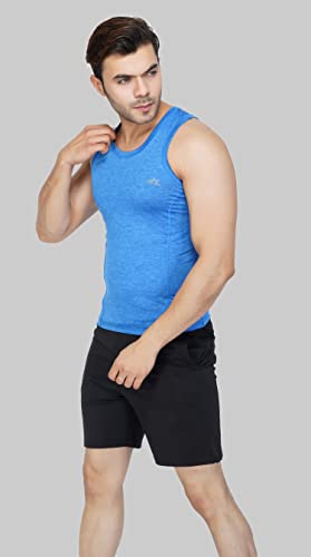 Image of Vector X OMT-199 Men Sleeveless Tshirt, Textured Vest for Men, Polyester Sando for Gym, Cycling, Running, & Other Sports