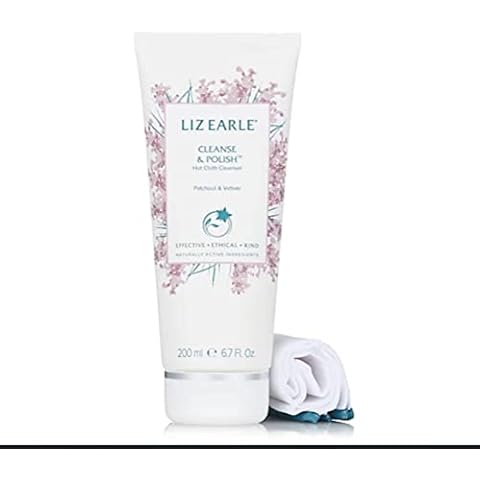 The Boots Company PLC Liz Earle Limited Edition Cleanse & Polish Patchouli & Vetiver 200ml plus 2 cloths, 3 Piece Set Cover