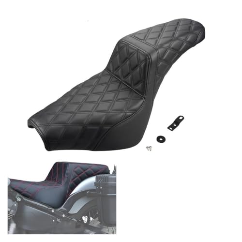 Selle double moto pour Softail Street Bob, idéale pour duo - 2