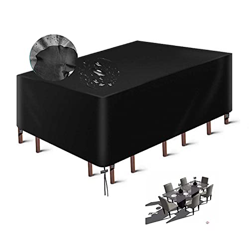 Patio Furniture Covers Hioha Outdoor Sectional Sofa Covers Outdoor Table And Chair Covers Water Resistant All Weathers, Heavy Duty 600D Oxford Fabric Rectangular Outdoor Sectional Covers (96"X64"X40") #TOP1