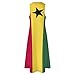 TAIZIYEAH Long Dress Ghana Flag Women's Summer Casual Loose Dress Long Dress Short Sleeve for Girls Fashion Skirts XL