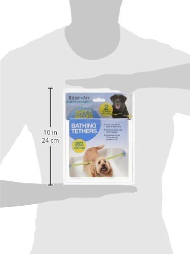 Rinse Ace Pet Bathing Tether Straps, 2 Pack