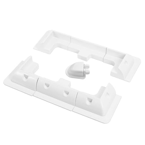 Soporte de panel solar ABS blanco para caravanas kit de 7 piezas sin taladrar para techos de RV 2