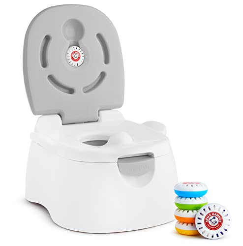 Image of Munchkin® Arm & Hammer Multi-Stage 3-in-1 Potty Seat, (Potty Chair, Trainer Ring and Step Stool), Grey and Nursery Fresheners, 5 Pack