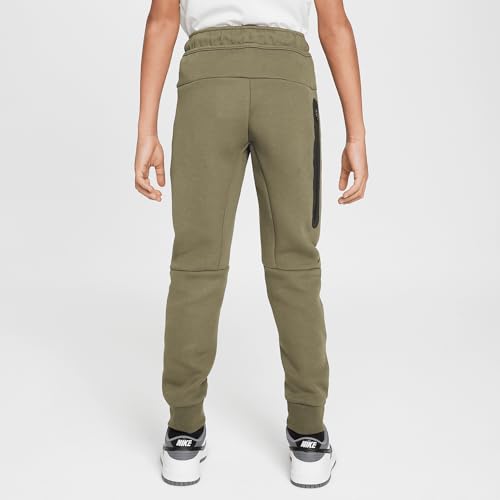 Nike Sportswear Tech Fleece Big Kids' Joggers (HV5869-222, Medium Olive/Light Army/Black/Black)2