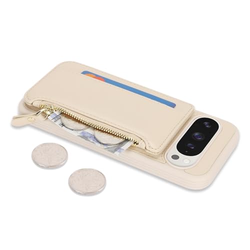 Image of Cavor for Google Pixel 9 Pro XL Case Wallet with Card Holder, Cream