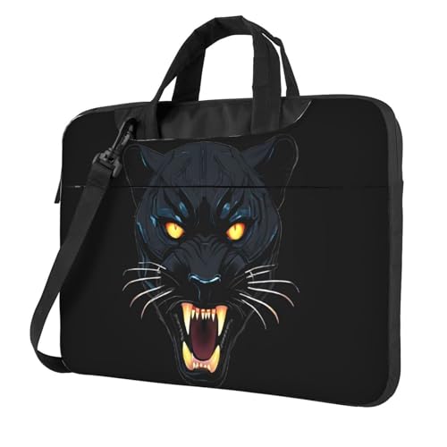Sacoche à bandoulière pour ordinateur portable à motif léopard