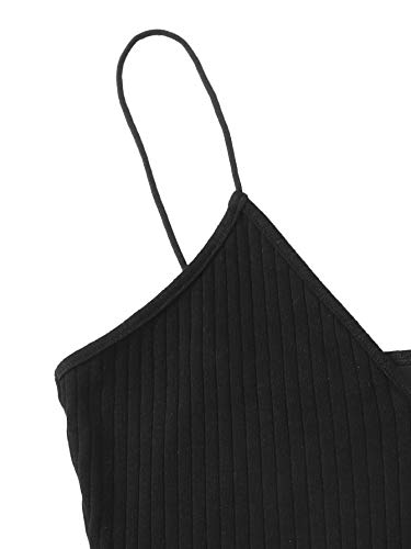 DIDK Bodysuit voor dames, gebreid, spaghettibandjes, bodysuit, mouwloos, elegant, basic bodysuit - Image 4