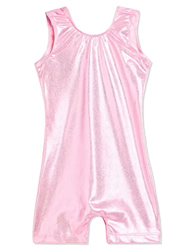 Image of Domusgo Toddler Leotard Gymnastics Long Sleeve, Sparkly Tumbling Dance Leotards for Baby Girls Kids Teens 2-14 Years