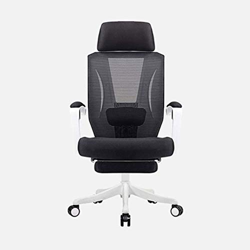 ROLTIN Silla de Oficina reclinable Ergonómica Tumbona de Malla para computadora Silla de Trabajo de Escritorio de Oficina giratoria ejecutiva con reposapiés ocu
