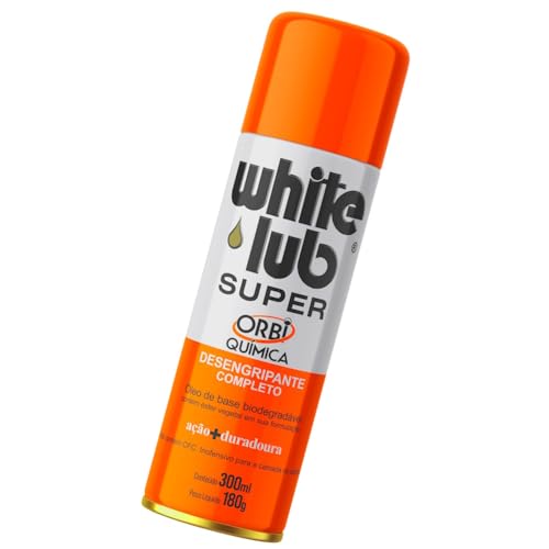 White Lub Óleo Protetivo Desengripante 300ml-180gr P/Carros Motos Casa Escritório Indústria Oficina
