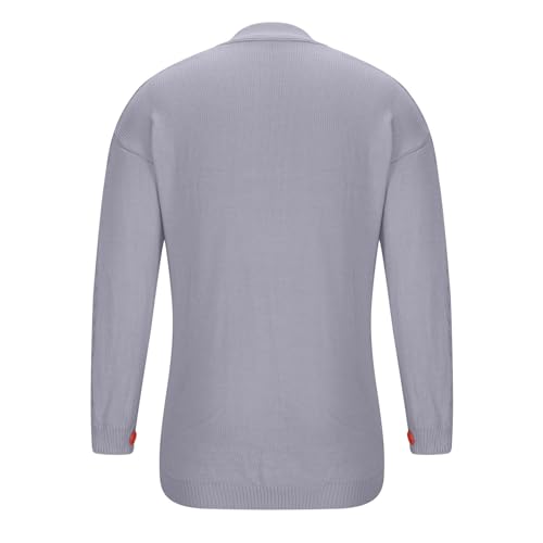 Men's Shawl Casual Cardigan Long Sleeve Drape Cape Lightweight Slim Fit Solid Open Front Knitted Cardigan Sweaters3