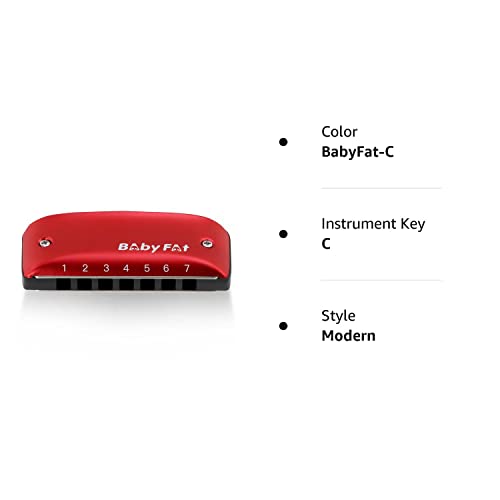 Babyfat 7 Hole Blues Cute Harmonica Set,Diatonic Harmonica With Free Lanyards,Gifts For Kids And Beginners,Easy-Playing Musical Instrument(C Key） #TOP7