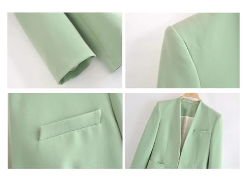 Women Blazer Dresses Jacket Casual Work Office Solid Colour Slim Suit Jacket Women's Tops3