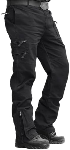 MAGCOMSEN Cargohose Herren Baumwolle Outdoor Hosen für Herren Multi Taschen | 97% Baumwolle 3% Elasthan,Army Taktische Hose,Stretch Komfort Atmungsaktiv,9 Taschen,Reißverschluss Be