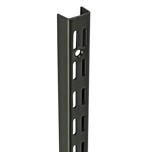 1.6M / 1600mm Black Watson Twin Slot Shelving Upright