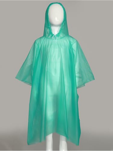 Kids Waterproof Raincoat Toddler Disposable EVA Rain Poncho with Hood for Boys and Girls Cycling4