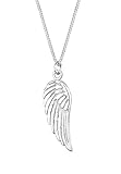 kette feder fossil Trendige Boho Halskette aus 925 Sterling Silber. Länge 45 cm.