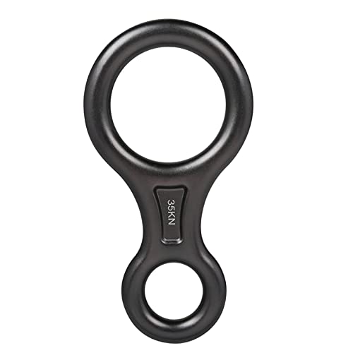 Figura 8 Discensore Rappelling Gear Assicurazione Roccia Albero Arrampicata Ad Alta Resistenza Grigio 7.4x14.4cm