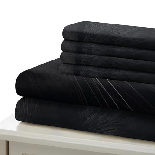 Housse de couette chat 3D microfibre facile à laver sans repassage 200x200 - 6