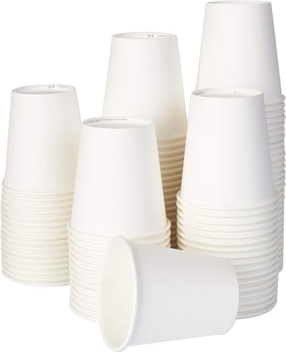 Gobelets papier bio 200ml jetables et compostables pour boisson chaude (x100)