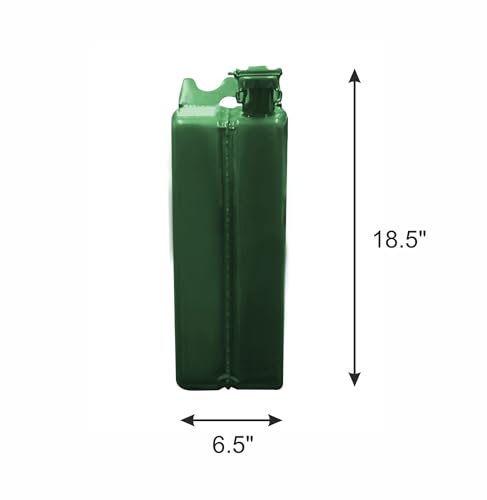 Image of AXL's Trunk UN and PESO certified Fuel Steel Jerry Can for Petrol /diesel /kerosene Storage (20 Litres) Green