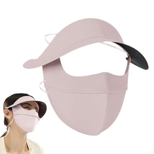 Capa solar de verão Capa de proteção solar facial completa com aba Capa respirável Capa facial anti